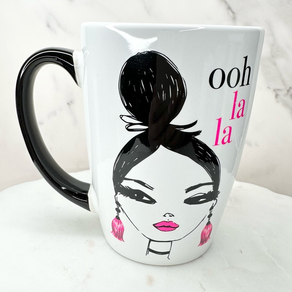 Sip of Art Ceramic 15 oz Mug Ooh La La NWOT